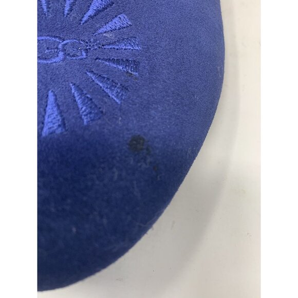 UGG Australia Alloway Blue Suede Leather & Sheepskin Flats Rubber outsole Size 7 - Picture 5 of 8